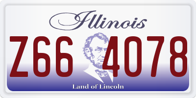 IL license plate Z664078