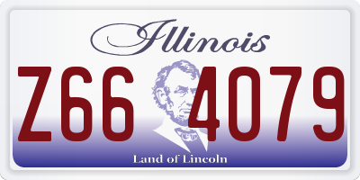 IL license plate Z664079