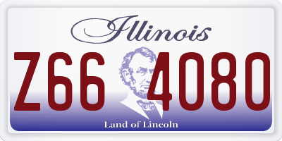 IL license plate Z664080