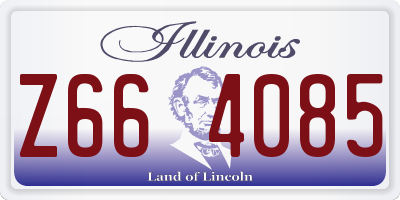 IL license plate Z664085