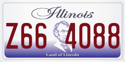 IL license plate Z664088