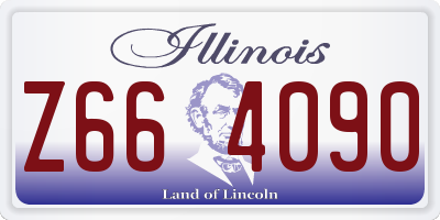 IL license plate Z664090