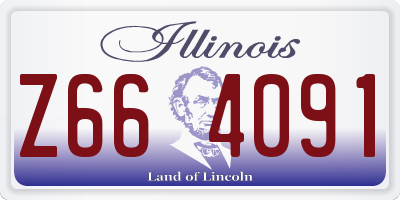 IL license plate Z664091