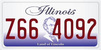 IL license plate Z664092
