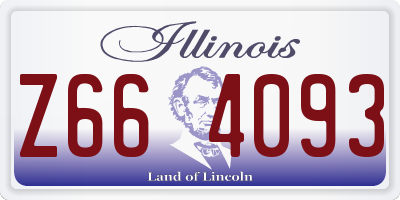 IL license plate Z664093