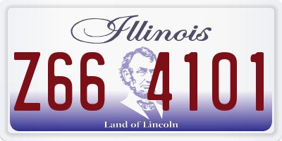 IL license plate Z664101