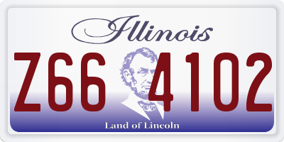 IL license plate Z664102