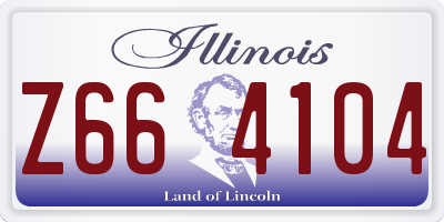 IL license plate Z664104