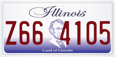 IL license plate Z664105