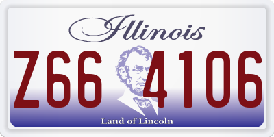 IL license plate Z664106