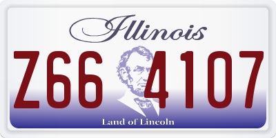 IL license plate Z664107