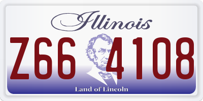 IL license plate Z664108