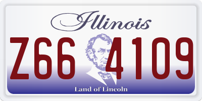 IL license plate Z664109