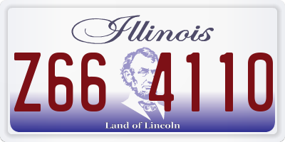 IL license plate Z664110