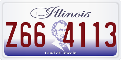 IL license plate Z664113