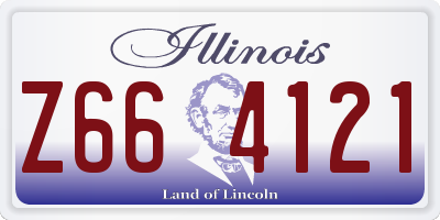 IL license plate Z664121