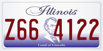 IL license plate Z664122