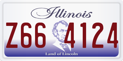 IL license plate Z664124