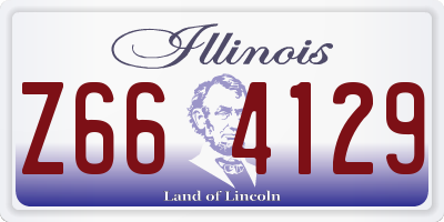 IL license plate Z664129