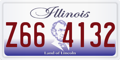 IL license plate Z664132