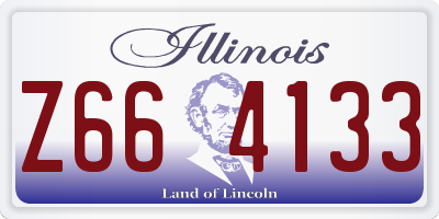 IL license plate Z664133