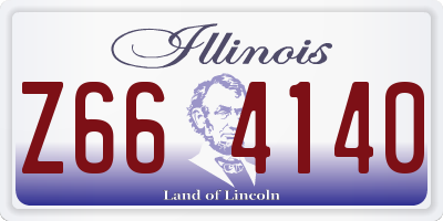 IL license plate Z664140