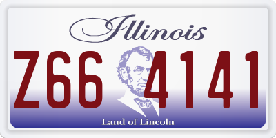 IL license plate Z664141