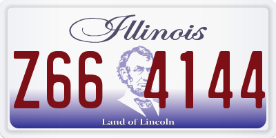IL license plate Z664144