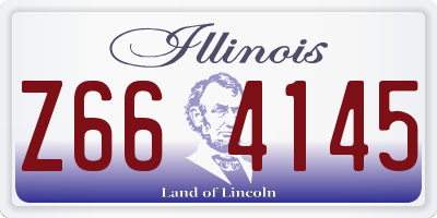 IL license plate Z664145