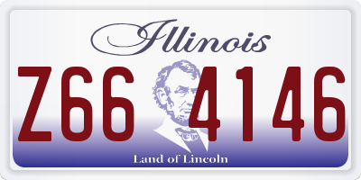 IL license plate Z664146
