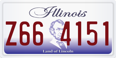 IL license plate Z664151