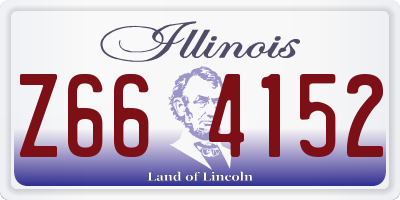 IL license plate Z664152