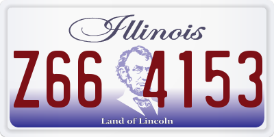 IL license plate Z664153