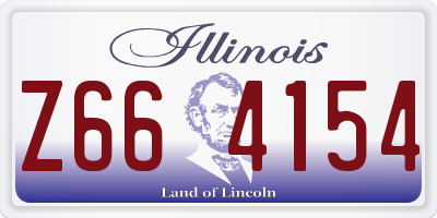 IL license plate Z664154