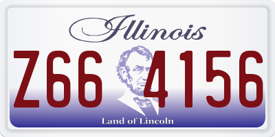 IL license plate Z664156
