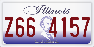 IL license plate Z664157