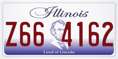 IL license plate Z664162