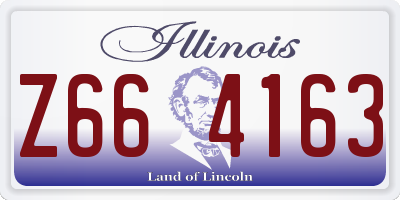 IL license plate Z664163