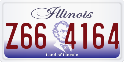IL license plate Z664164