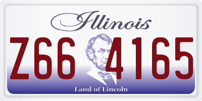 IL license plate Z664165