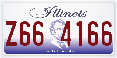 IL license plate Z664166