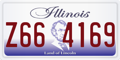 IL license plate Z664169