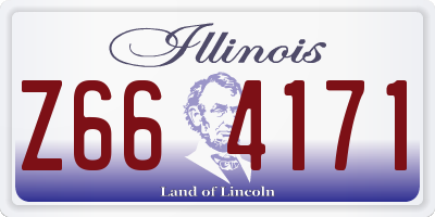 IL license plate Z664171
