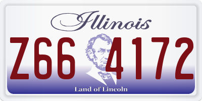 IL license plate Z664172