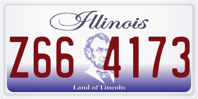 IL license plate Z664173