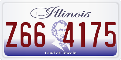 IL license plate Z664175