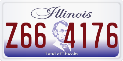 IL license plate Z664176