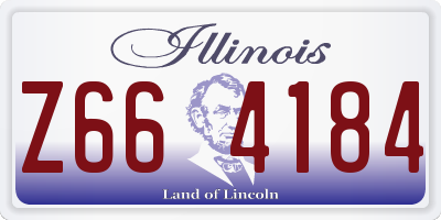 IL license plate Z664184