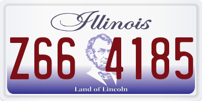 IL license plate Z664185