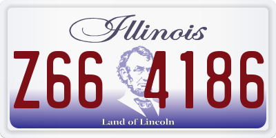 IL license plate Z664186